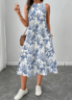 Picture of Women’s Casual Printed Midi Dress - sleeveless
