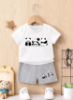 Picture of SHEIN Baby Boys Dino Set