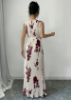 Picture of Women’s Elegant Sleeveless Dress – Pleated, Floral Print, Gathered Waist