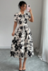 Picture of Women’s Elegant Holiday Dress – Floral Print, shirt style