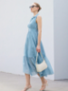 Picture of Women’s Sleeveless Dress – Waist Ruching
