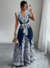 Picture of Women’s Elegant A-Line Dress – Floral Print, short sleeves ,Summer Fashion