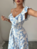 Picture of Women’s Elegant Casual Dress – V-Neck, A-Line