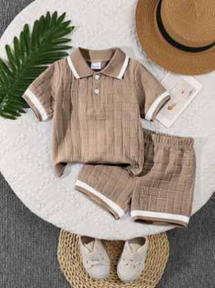 Picture of Baby Boys  jacquard Set - Polo style