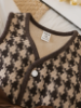 Picture of Baby Girls houndtooth print dress