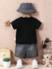 Picture of Baby Boys Street Style Set - denim  shorts