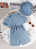 Picture of Baby Girls Denim Romper - with hat