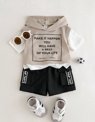 Picture of Baby boy Oversize Hooded Set