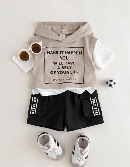 Picture of Baby boy Oversize Hooded Set