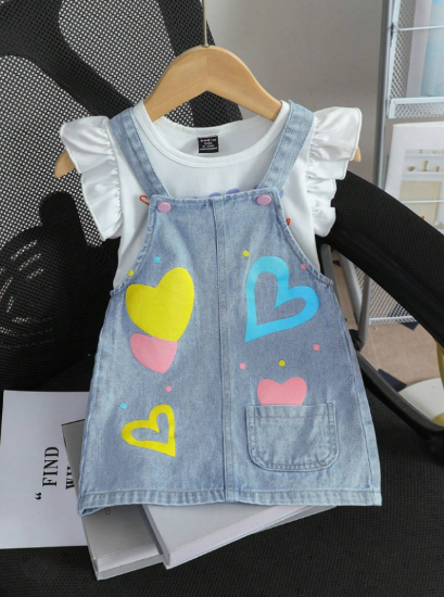 Picture of Baby Girls overall dress Denim