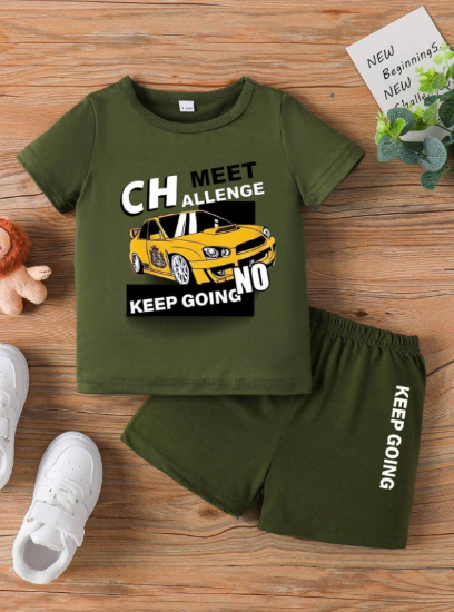 Picture of Baby Boys Set - car print