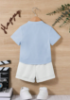 Picture of Baby Boys Blue White Set