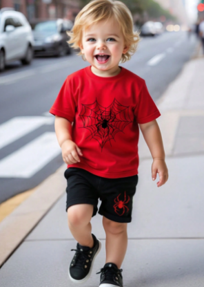 Picture of Baby Boys Set -Spiderweb print