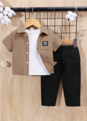 Picture of Baby Boys Button Collar-2 pcs. Set