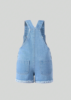 Picture of Baby Girls Denim Overalls - Heart print