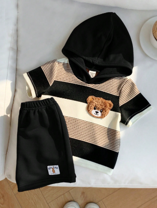 Picture of Baby Boys Cartoon Bear hoodie  Set