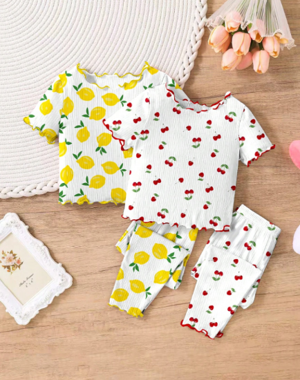 Picture of Baby Girls Fruit Pajama Set - 2 pcs.