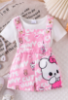 Picture of Baby Girls Cartoon Overalls Set