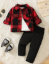 Picture of Baby Boys Red & black Plaid Jacket Set
