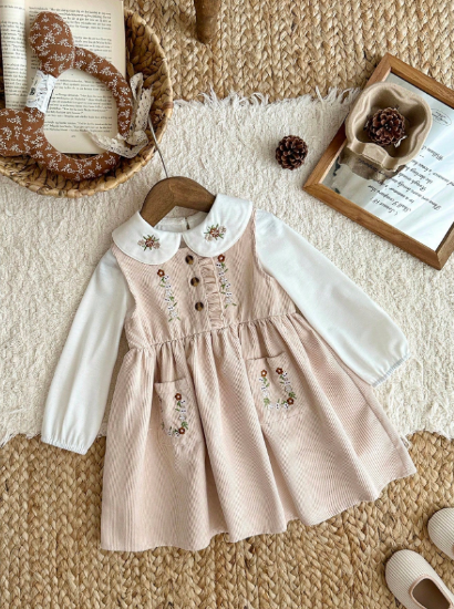 Picture of Baby Girls Doll Collar dress Set