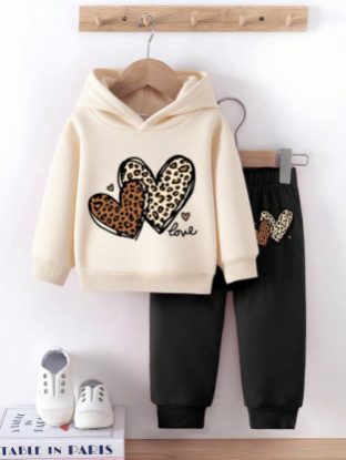 Picture of Baby Girls Leopard Hoodie Set