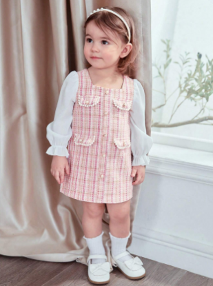 Picture of Baby Girls Patchwork Dress