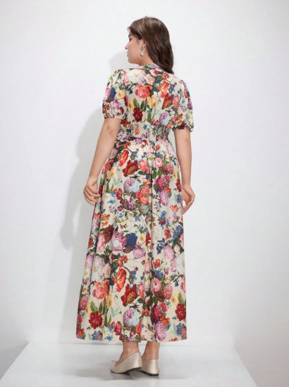 Picture of SHEIN MOD Vintage Palace Style Plus Size Dress