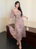 Picture of DAZY Elegant midi chiffon dress