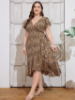 Picture of SHEIN Clasi Plus Size Resort Style Wrap Dress