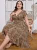 Picture of SHEIN Clasi Plus Size Resort Style Wrap Dress