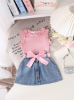 Picture of Baby Girls Denim Skirt Set - tank top