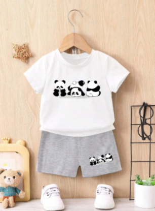 Picture of Baby Boy Playful Panda Print
