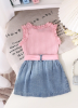 Picture of Baby Girls Denim Skirt Set - tank top
