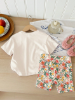 Picture of SHEIN Baby Girl Boho Ditsy Floral Set