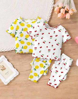Picture of SHEIN Baby Girl Pajama Set