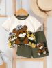 Picture of SHEIN Baby Boy Casual Bear Set
