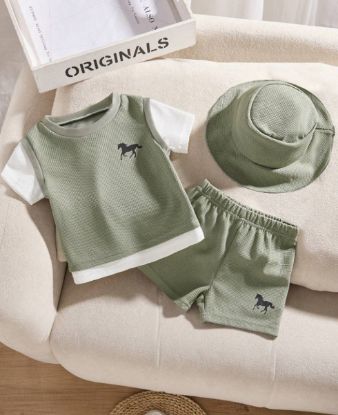 Picture of SHEIN Playful Pals Baby Boy Summer Set