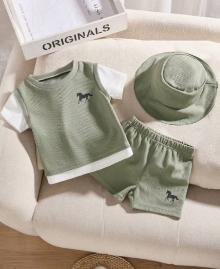 Picture of SHEIN Playful Pals Baby Boy Summer Set