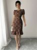 Picture of Spring/Summer Women's Elegant Jacquard Texture Solid Dress