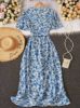 Picture of Breezaya Enchanting Floral Print V-Neck Belted Dress