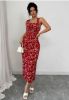 Picture of Women's Elegant Summer Dress – Sleeveless, Waist Belt, Streamlined Silhouette