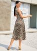 Picture of Women's Evening Dress – Allover Pattern, Belt, sleeveless
