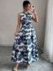 Picture of Women's Sleeveless Dress – shirt style, Front Buttons, Pockets