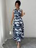 Picture of Women's Sleeveless Dress – shirt style, Front Buttons, Pockets
