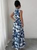 Picture of Women's Sleeveless Dress – shirt style, Front Buttons, Pockets