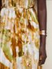 Picture of Women's Halter Dress –  Gradient Batik, Pleated Belted, sleeveless