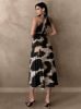 Picture of Women's Leopard print Dress – A-Line, Neck Tie