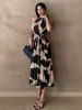 Picture of Women's Leopard print Dress – A-Line, Neck Tie