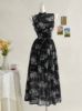 Picture of Women's Elegant Dress – high neck with Bow, Sleeveless