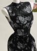 Picture of Women's Elegant Dress – high neck with Bow, Sleeveless